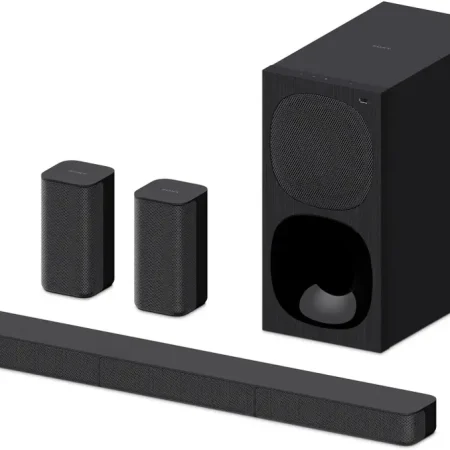 SONY HT-S20R 5.1ch Home Theatre with Dolby Digital, Subwoofer, Rear Speakers, 400 W Bluetooth Soundbar (Black, 5.1 Channel)